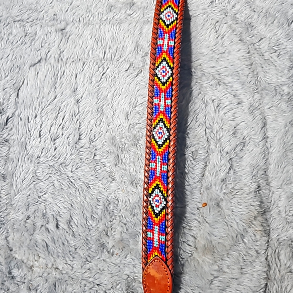 L.L. Bean Hand-Crafted Western Beaded Belt
